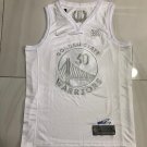 Golden State Warriors Stephen Curry #30 Men's MVP NBA Jersey - White/Silver  S - 2XL
