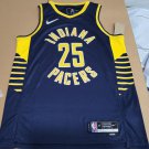 Men's Indiana Pacers #25 Smith Navy Blue 22/23 Swingman Stitched NBA Jersey S- 2XL