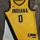 Men's Indiana Pacers #0 Haliburton Yellow 22/23 NBA Jersey S- 2XL