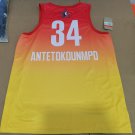 Men's Milwaukee Bucks #34 Antetokounmpo 2023 All Star Orange NBA Jersey S - 2XL
