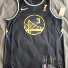 Golden State Warriors #3 Jordan Poole 21/22 Black Gold City NBA Finals Champions Logo S - 2XL