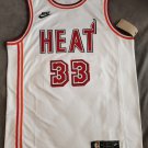 Men's #33 Alonzo Mourning Miami Heat 22-23 Throwback Classic NBA White Jersey S-2XL