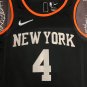 Men's New York Knicks #4 Derrek Rose 75th Anniversary MVP Edition Black NBA Jersey S-2XL