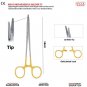 TC MAYO HEGAR NEEDLE HOLDER FORCEPS 18cm DENTAL SURGICAL SUTURING INSTRUMENT CE