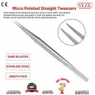 Dental Pointed Tweezers Tweezers & Forceps Micro Tools Straight Sand Blasted UK