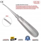Dental Luxation Root Elevator Straight & Curved Blue Titanium Tip Tooth Extraction