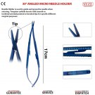 Needle Holder Micro 30" Angled Castroviejo Suture Forceps 3PCS Surgical Tools CE