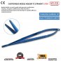 17CM Castroviejo Needle Holder Blue Titanium Coated Forceps Suturing Instruments