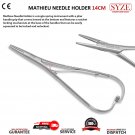 Surgical Mathieu Needle Holder 14cm Single Spring Locking Instrument Dental SYZE