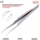 L Shaped Volume Tweezers Molar Bonding Bracket Placing Removing Forceps Tools CE
