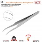 Orthodontic Bracket Placing Removing Holding Tweezers Dental Reverse Action Tweezers