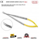 Castroviejo Micro Surgery Scissors Curved 16cm TC Dental Eye Ophthalmic Tools