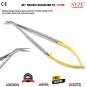Micro Scissors Castroviejo TC Angled 45&Acirc;&deg; 17cm Dental Tissues Surgery Tools SYZE