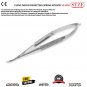 Dental Ophthalmic Micro Dissecting Curved Spring Scissors 14.5CM Stainless Steel