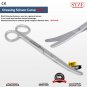 Dental Dressing Scissors Curved 18cm Gauze Cutting Tools Nurses Bandage  SS CE