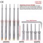 6 Pcs Set Osteotomes Offset Osteotome Angled Pointed With Allen Key Convex New