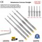 6 Pcs Set Osteotomes Offset Osteotome Angled Pointed With Allen Key Convex New