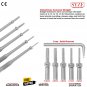 6 Pcs Set Osteotomes Offset Osteotome Angled Pointed With Allen Key Convex New