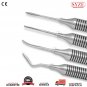 SYZE Periotomes for Atraumatic Extractions Set 4pcs - HOLLOW - Dental Implants