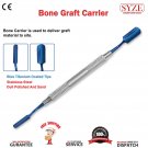 Dental Bone Graft Scoop Implant Blue Titanium Bone Packer Carrier Periosteal Pluggers CE SYZE