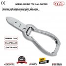 Toe Nail Clipper Cutter Chiropody Podiatry Heavy Duty Thick Hard Barrel Spring Silver 14cm