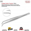 London College Cotton Tweezers 6'' 15CM Serrated With Locking Dressing Forceps