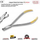 Orthodontic Lingual Distal End Cutter German Dull Posterior Pliers TC Dental Instruments 14.5 cm