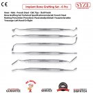 Dental Implant Bone Grafting Dentist Surgery Instruments Set Of 6 French Steel Lab Instruments