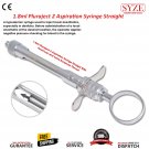 Dental Pluraject Aspirating Cartridge Anesthetic Syringe 1.8ml Straight