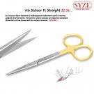 Iris Straight Scissors Dental Surgical Tissue Dissecting German Steel Gum Scissor 11.5cm TC