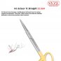 Iris Straight Scissors Dental Surgical Tissue Dissecting German Steel Gum Scissor 11.5cm TC