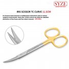 Dental Surgical Iris Gum Scissor 11.5cm TC Curved Tissues Cutting Suture Scissor CE