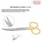 Dental Surgical Iris Gum Scissor 11.5cm TC Curved Tissues Cutting Suture Scissor CE