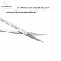 Dental LA Grange Gum Scissor Tissue Suture Curved Scissor 11.5cm Gold Handles CE