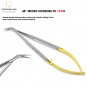 Micro Scissors Castroviejo TC Angled 45&Acirc;&deg; 17cm Dental Tissues Surgery Instruments