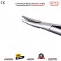 Dental Castroviejo Needle Holder Curved Suture with Gold Handles Surgical Instruments