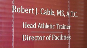 Office Door Lettering by ISSO