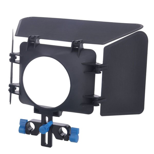 Matte Box for 15mm rod support follow focus DV GH2 600D
