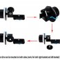 Quick Release Clamp DSLR Follow Focus Gear Ring Belt for 15mm Rod Rig 60D 600D 5D2 GH2 D7000