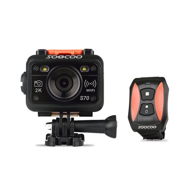 S70 Action Camera 2K 60FPS Waterproof 60M Resolution H.264 WIFI Camera