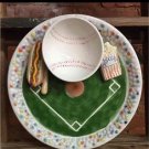 Baseball Theme Ceramic Serving Platter