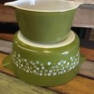 Vintage Pyrex Spring Blossom 2 Casserole Dishes