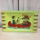 Mid Century Ashtray Hand painted Mid Century Collectible Vintage 1950's Ashtray