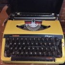 Vintage Portable Manual Brother Typewriter Charger 11 With Case Mustard