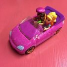 Polly Pocket Pink Convertible With 2 Dolls
