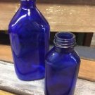 Vintage Blue Phillips Bottles Apothecary Bottles Lot Of 2