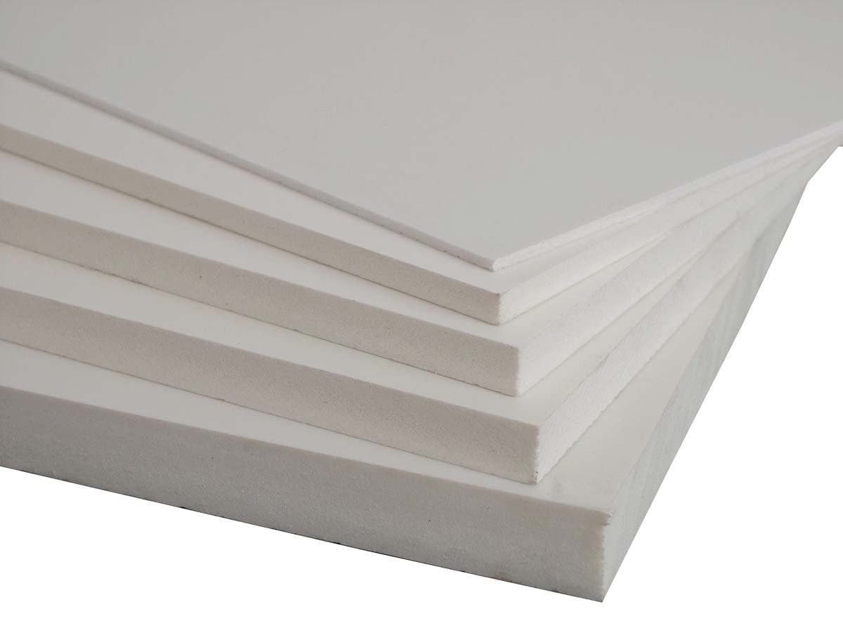 Plastic PVC Foam Board Sheet 24x24 Used in POS Crafts Risers Fixtures 25mm White