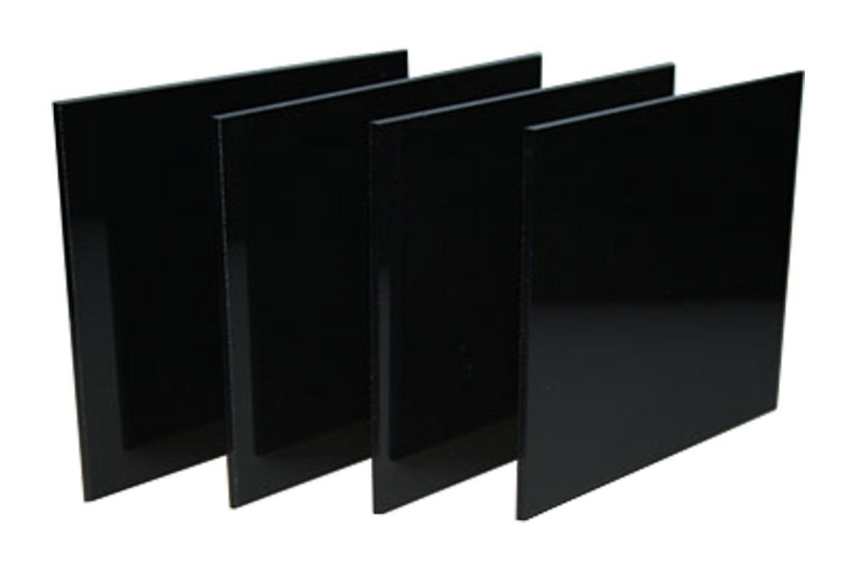 Plexiglass Acrylic Sheet Used in Kitchen Cabinets Craft Projects 12x12 3mm Black