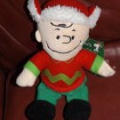 Wish You Merry Christmas Sings PLUSH Charlie Brown DOLL NEW