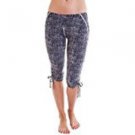 Alii Lifestyle Women's Zola Printed Crop Leggings with Side Ties